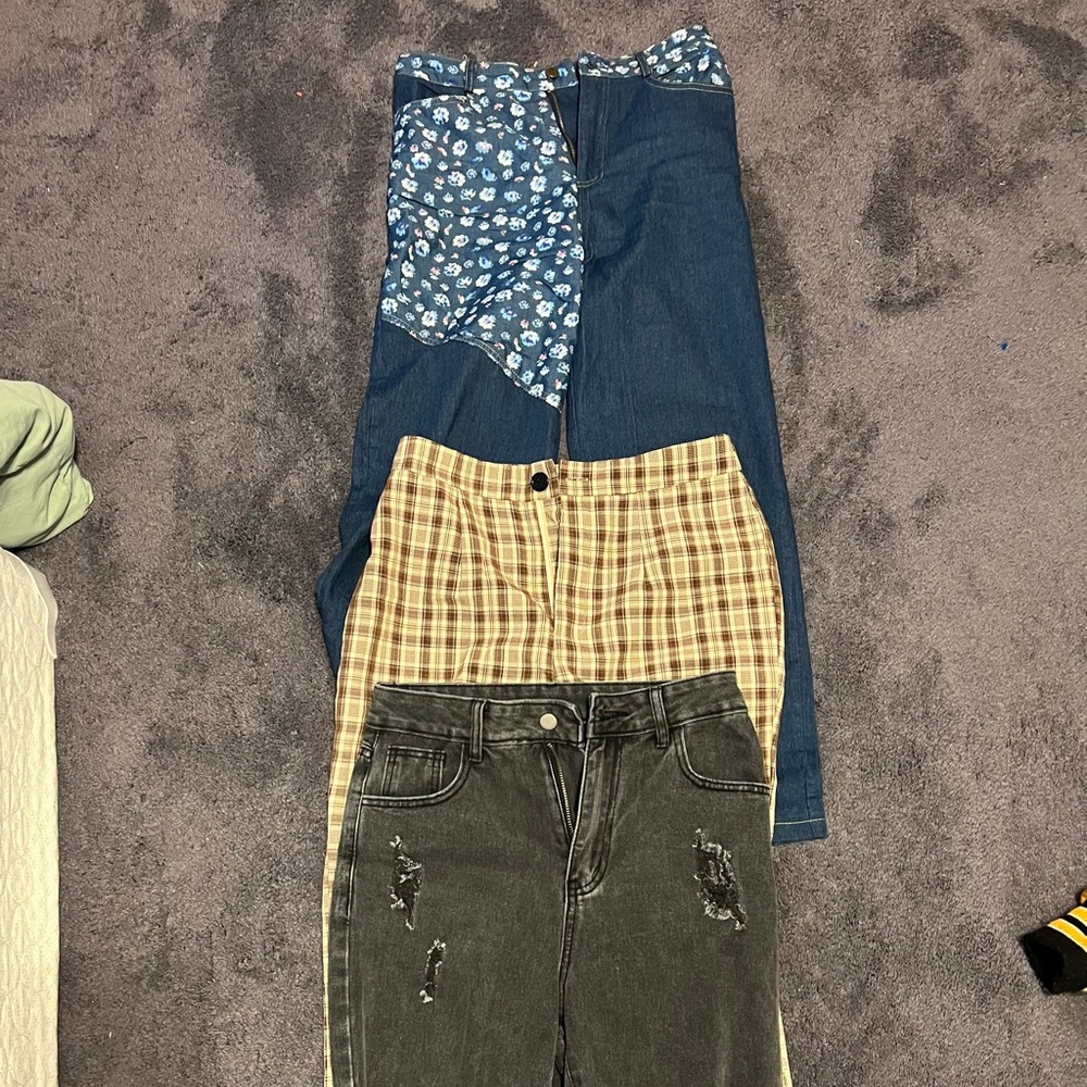 3 pairs of SHEIN pants
